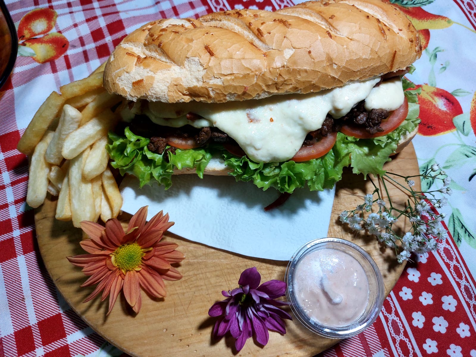 Sanduíche de filé mignon